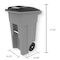 Toter 32 Gal. Blue Trash Can with Quiet Wheels and Attached Blue Lid ANA32 - alternate 8